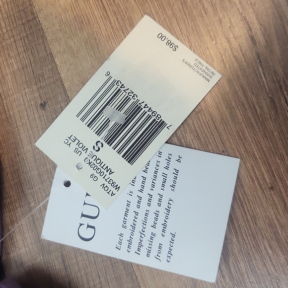 GUESS Antique Violet Beaded T-Back Halter Midi Dress - Picture 5 of 12